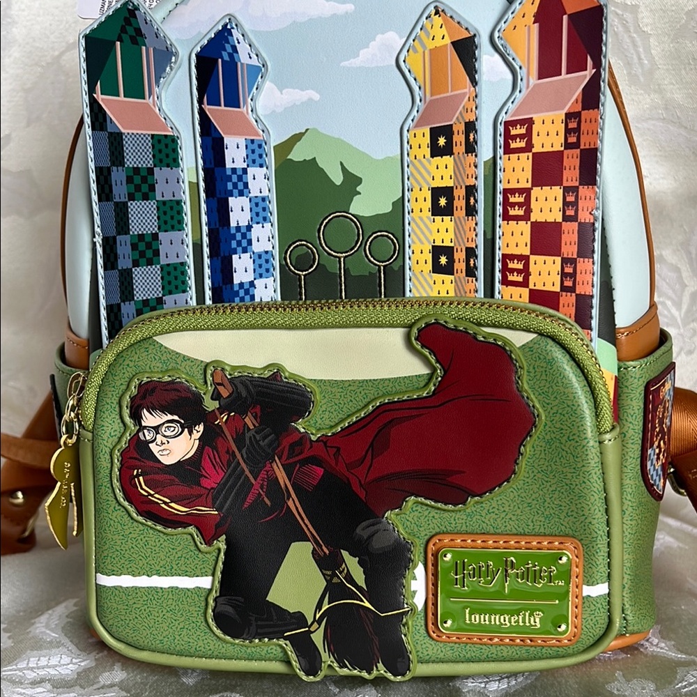 Loungefly Harry Potter Quidditch Towers Backpack - Picture 3 of 15